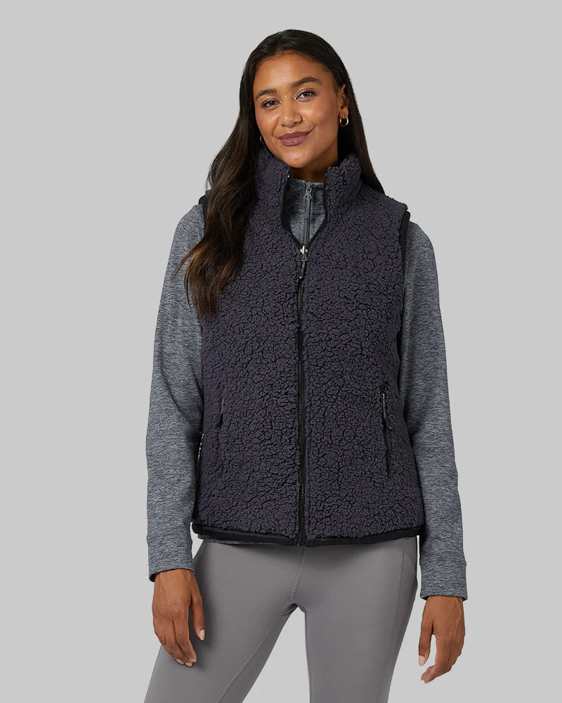Women's Reversible Sherpa-Lined Vest