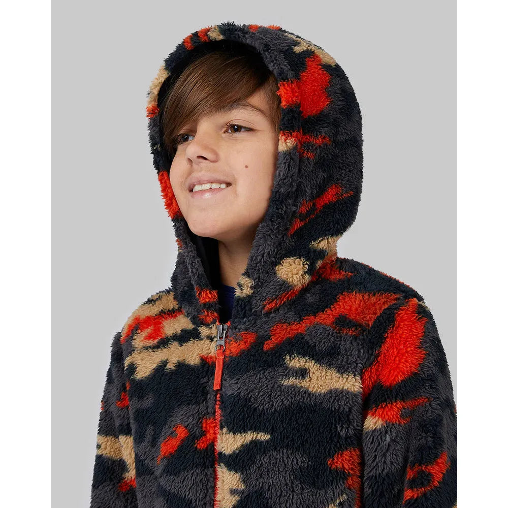 Boys' Soft Sherpa Hooded Full Zip