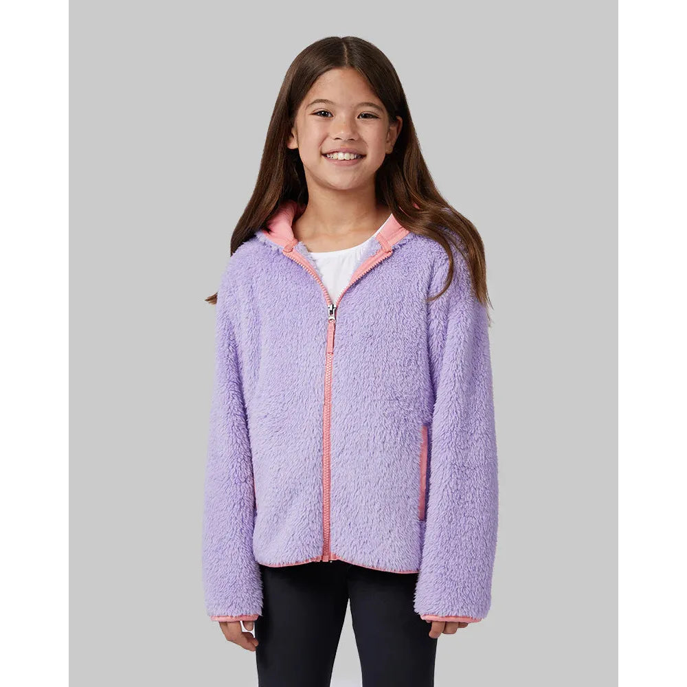 Girls' Soft Sherpa Hooded Full Zip
