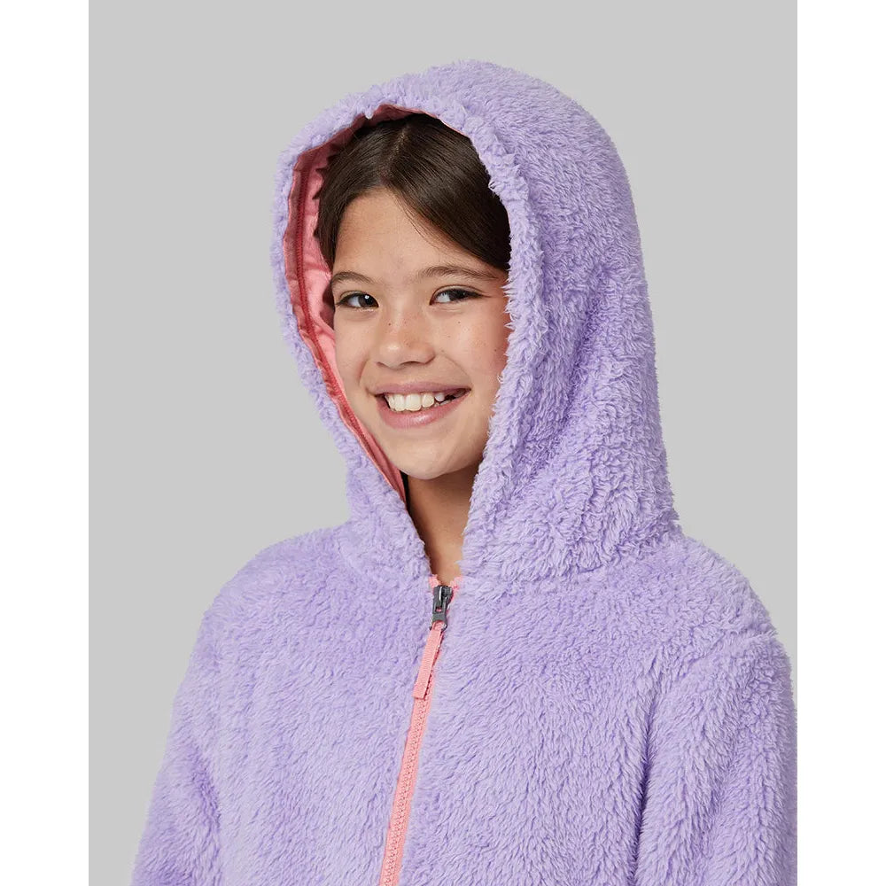 Girls' Soft Sherpa Hooded Full Zip