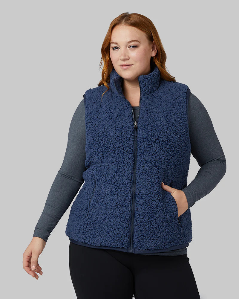 Women's Reversible Sherpa-Lined Vest