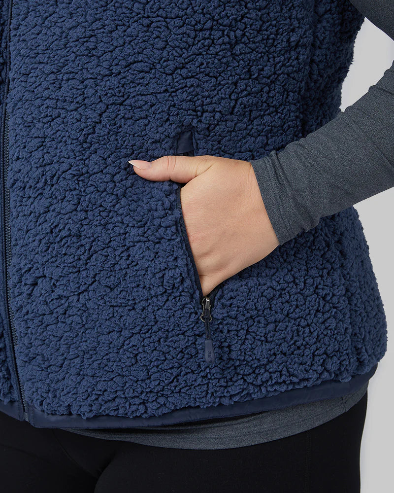 Women's Reversible Sherpa-Lined Vest