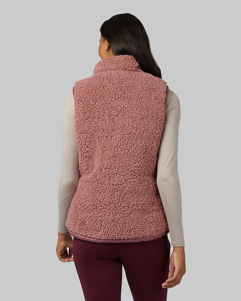 Women's Reversible Sherpa-Lined Vest