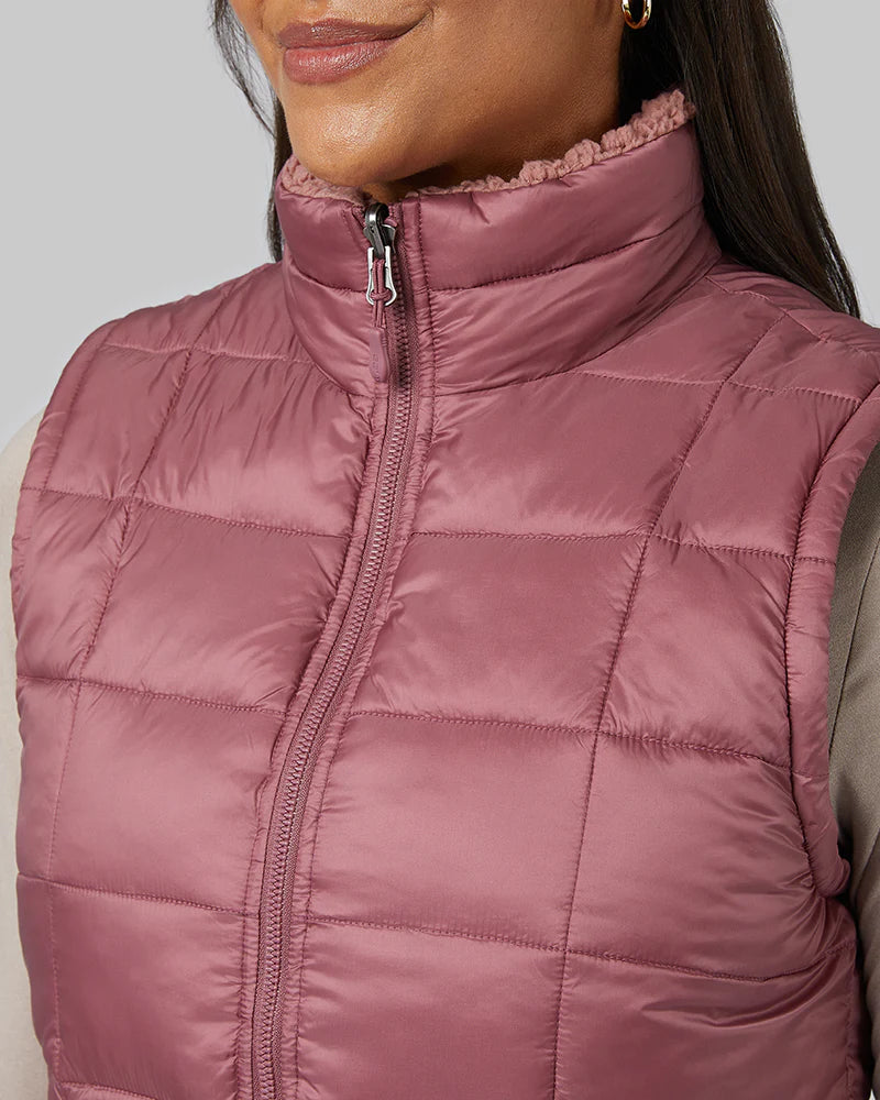 Women's Reversible Sherpa-Lined Vest