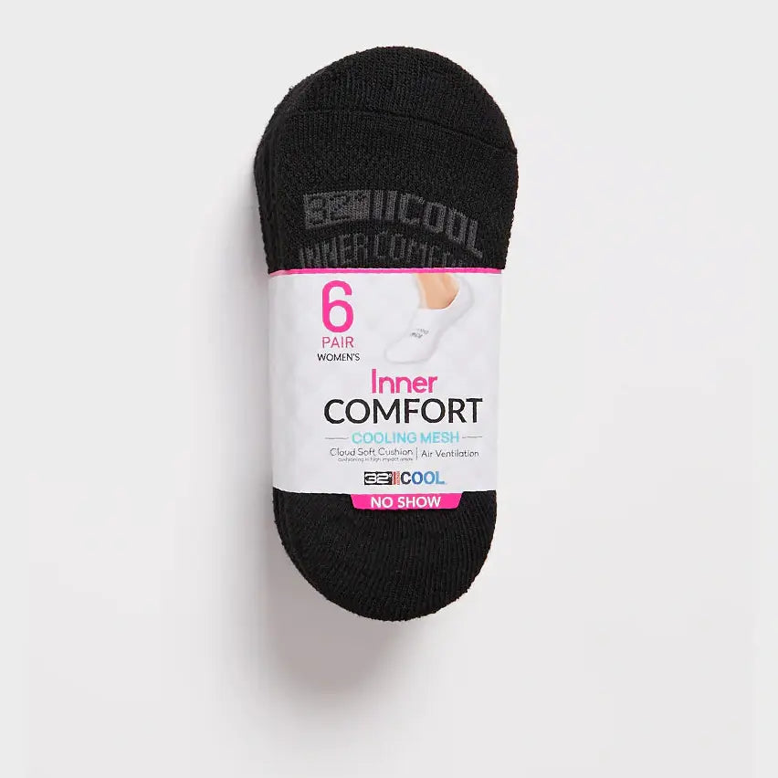 Women's 6-Pack Cool Comfort No Show Socks