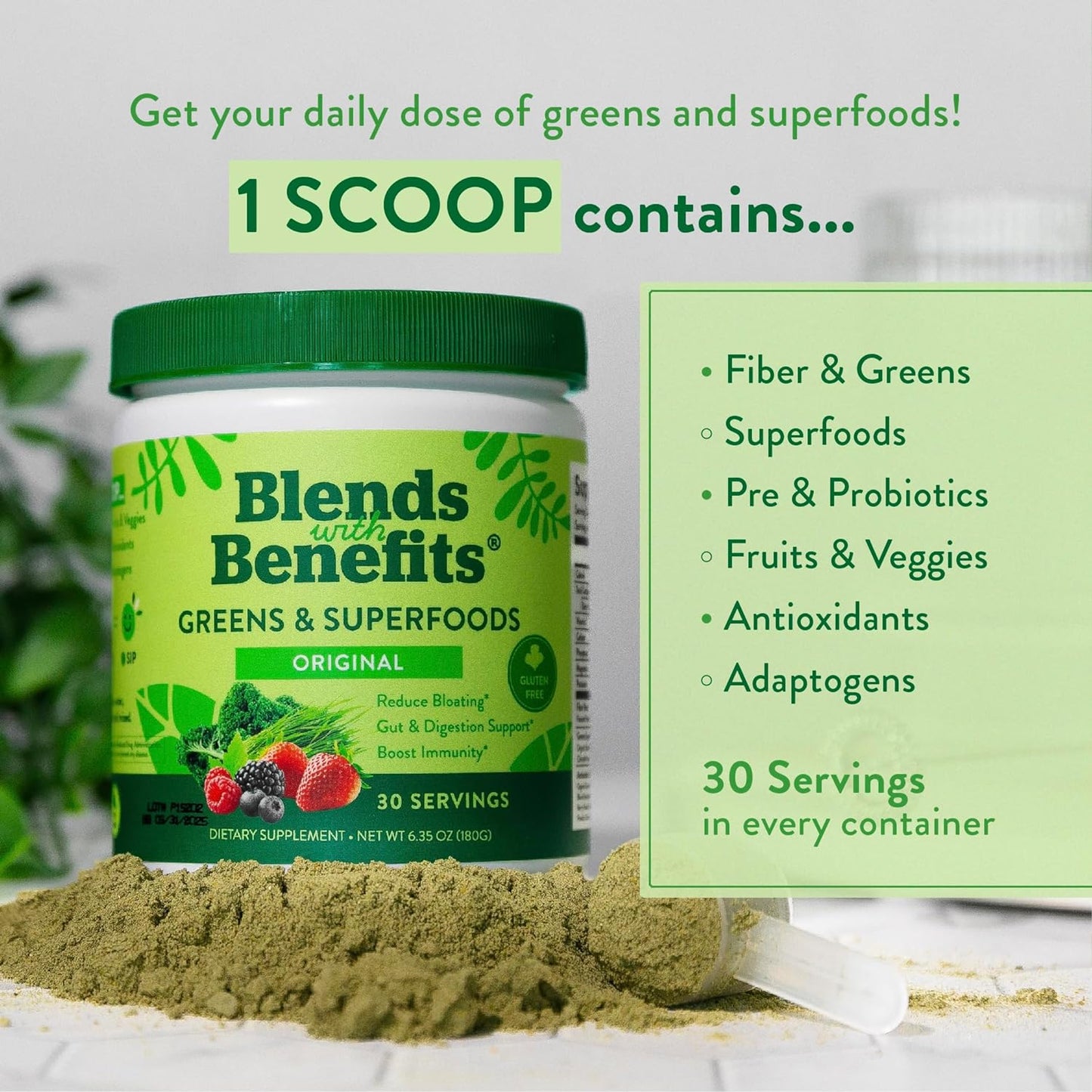 Blends with Benefits™ Greens & Superfoods (30 serv.)