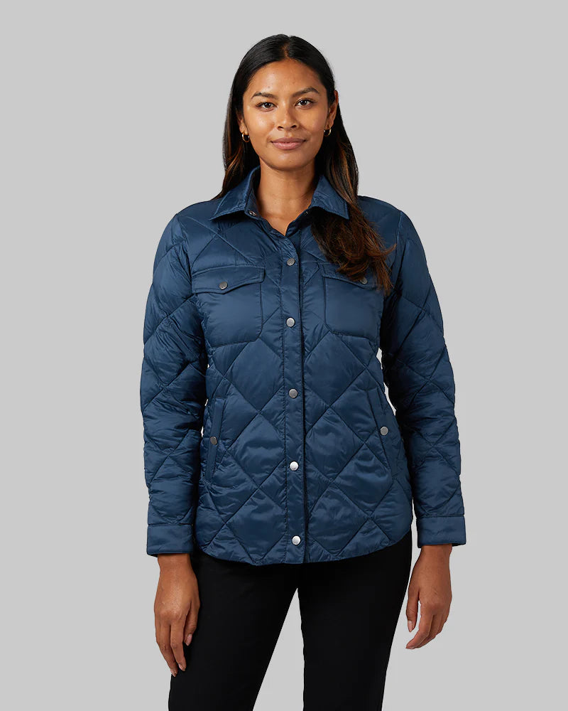 Women's Lightweight Poly-Fill Shirt Jacket