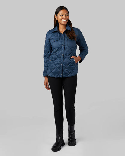 Women's Lightweight Poly-Fill Shirt Jacket