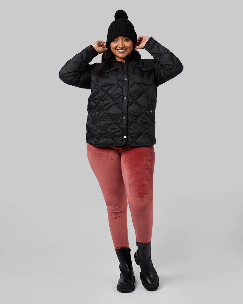 Women's Lightweight Poly-Fill Shirt Jacket