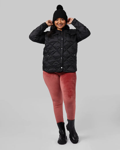 Women's Lightweight Poly-Fill Shirt Jacket
