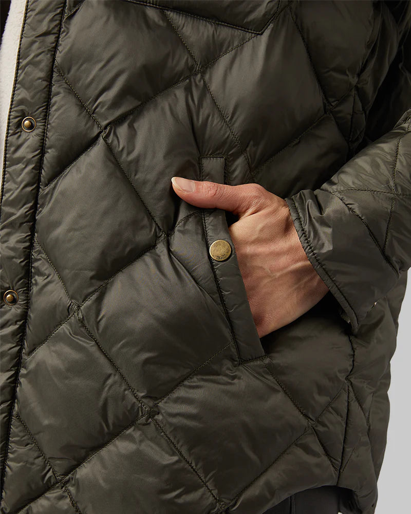 Women's Lightweight Poly-Fill Shirt Jacket