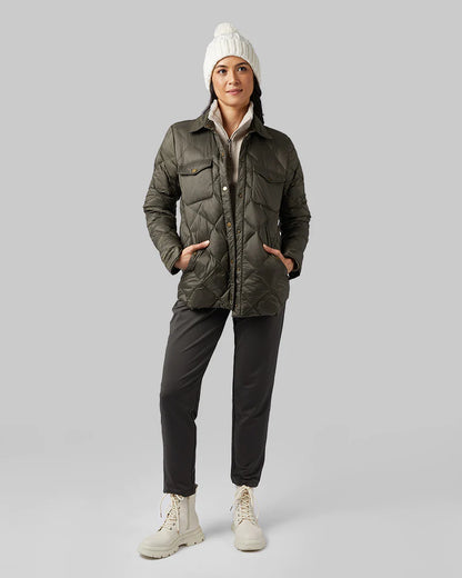 Women's Lightweight Poly-Fill Shirt Jacket
